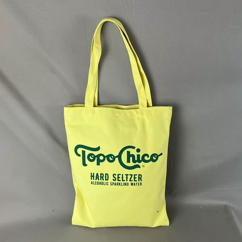 Wholesale yellow lemon Custom Organic Cotton Canvas Tote Bag with logo