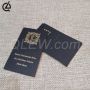 Custom Luxury Black Business Card with Gold edge and Foil Logo