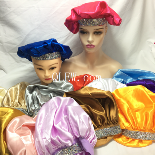 Custom Bling Bling Bonnets,Hair Brush,Headband,Hair wrap Sets