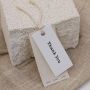 Custom logo New kapok paper cotton and linen high-end tag clothing label printing trademark eyelet hanging tag universal custom tag