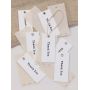 Custom logo New kapok paper cotton and linen high-end tag clothing label printing trademark eyelet hanging tag universal custom tag