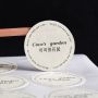 Custom stickers with QR code logos, custom labels, bakery florists, tea seals, printed coffee cups labels