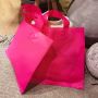 wholesale custom logo High-end thickened solid color frosted shoulder bag plastic handbag women's clothing net celebrity packaging bag 