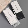 Custom Printing Clothes Label Size pvc paper Hang Tag