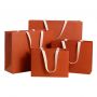 Customized clothing store handbags with printed logos for clothing packaging, high-quality bags for men's Klein blue shopping bags