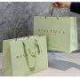 Custom matte printed Luxury Marble Paper Shopping Bag With Ribbon bow 