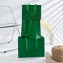 Customized Green high-end paper bag fashion buyer store women's clothing gift bag clothing store shopping bag