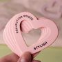 Custom thick women's clothing hangtags, pink clothing store hangtags, custom price tags, custom high-end clothing hangtags, custom single pink small cards