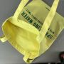 Wholesale yellow lemon Custom Organic Cotton Canvas Tote Bag with logo