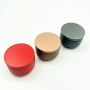 Rose gold small round tin box custom logo for tea