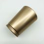 Gold Green round metal box with custom logo printing